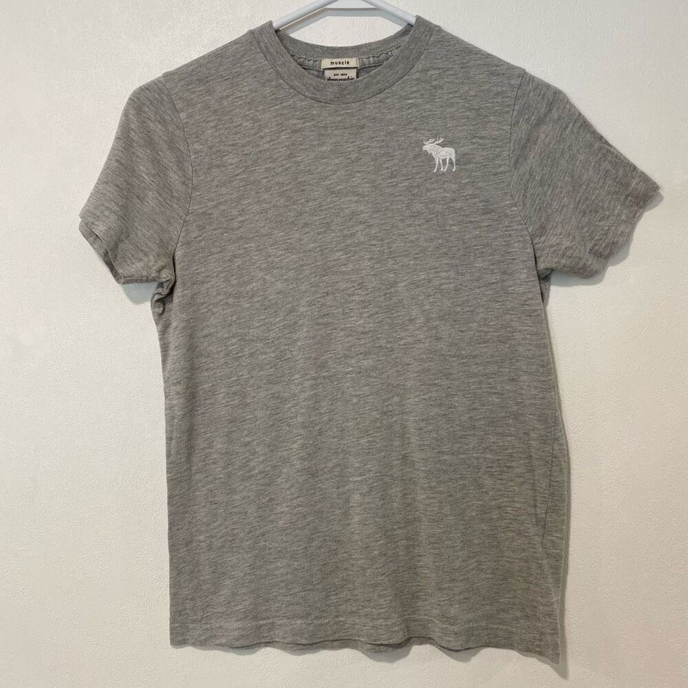Abercrombie Kids Gray Muscle Fit Tee | XL Youth